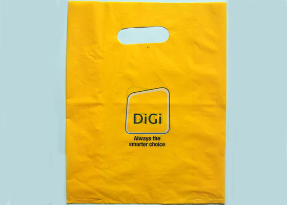 sacs en plastique faits sur commande des marchandises 50mic, sacs à provisions en plastique avec des poignées